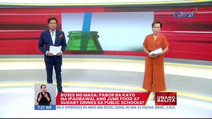 #BosesNgMasa: Pabor ba kayo na ipagbawal ang junk food at sugary drinks sa public schools? | UB