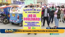 Ate: vecinos rechazan construcción de boulevard porque atraería meretrices y proxenetas