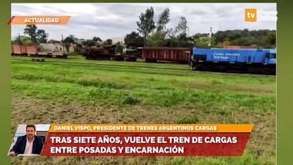 Tras siete años, vuelve el tren de cargas entre Posadas y Encarnación