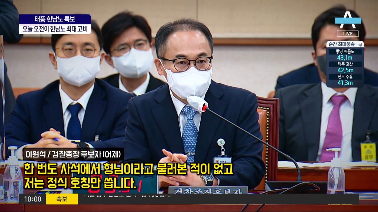 검찰총장 후보자 인사청문회…“尹에 한번도 ‘형님’ 호칭 안 해”