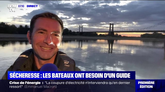 Sécheresse: des baliseurs remontent la Loire pour aider les bateaux à naviguer