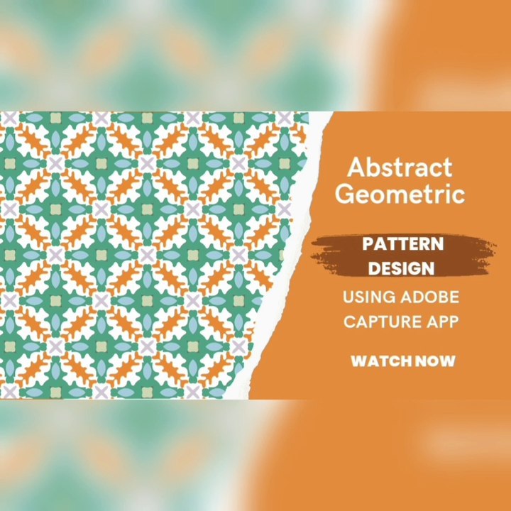 How to make a Geometric repeat pattern using Adobe capture mobile app