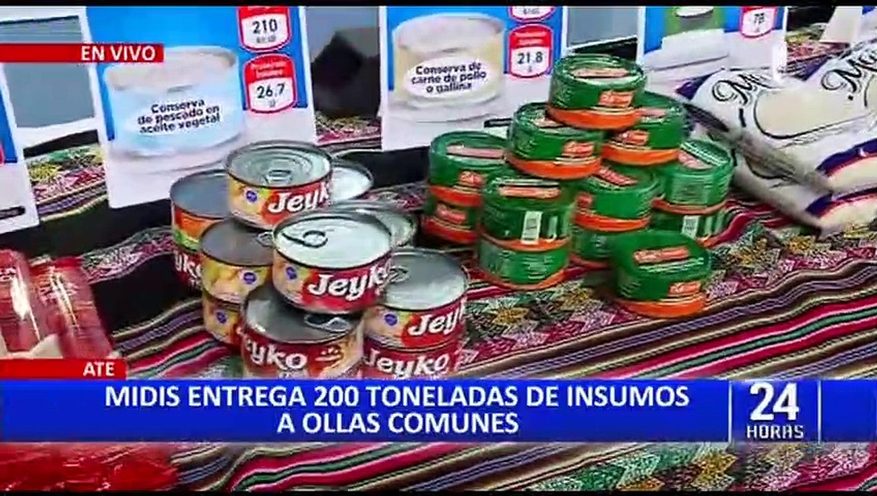 Ate: ollas comunes reciben 200 toneladas de ali...