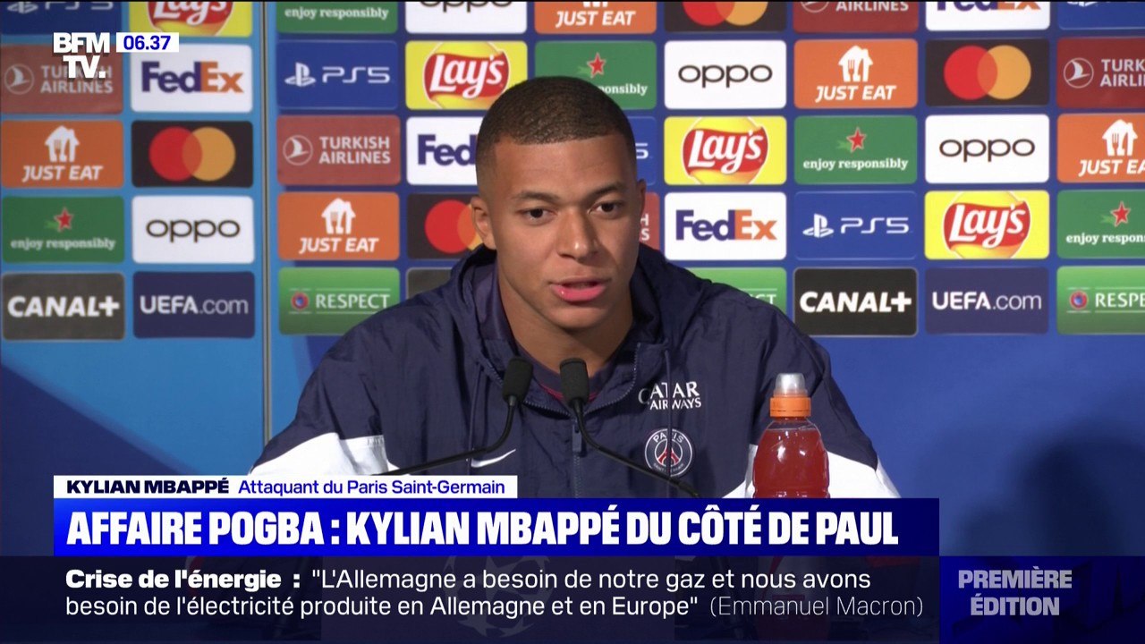 Kylian Mbappé sur l'affaire Paul Pogba: "Je préfère faire confiance à mon coéquipier"
