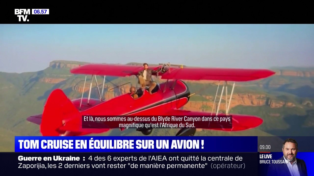 Les images de Tom Cruise en équilibre sur un avion sur le tournage de "Mission impossible"