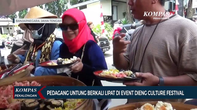 Pedagang Raup Untung di Dieng Culture Festival