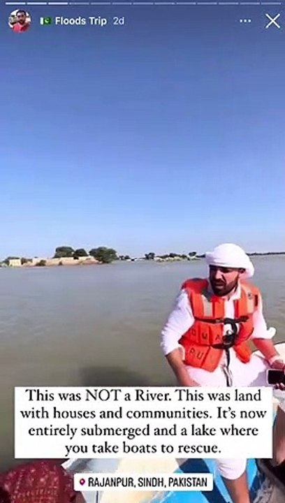 Watch: Emirati influencer Khalid Al Ameri visits Pakistan, shoots flood relief video
