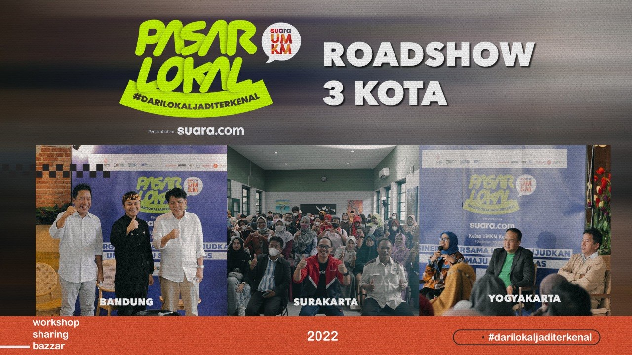 Keseruan Gelaran Roadshow 3 Kota Pasar Lokal Suara UMKM