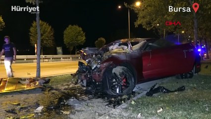 Bursa'da feci kaza... Çarpışan iki araç 150 metre sürüklendi: 1 ölü, 3 yaralı