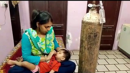 One year old Charvik of Pilibanga of Hanumangarh, suffering from other rare disease including hole in heart, needs expensive treatment
