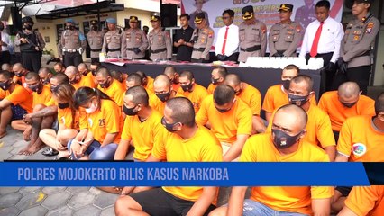 Polres Mojokerto Rilis Kasus Narkoba
