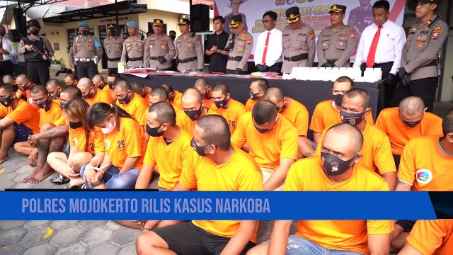 Polres Mojokerto Rilis Kasus Narkoba
