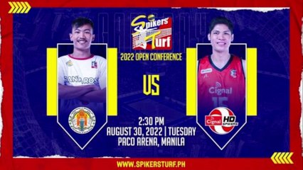 GAME 1 AUGUST 30, 2022 | SANTA ROSA CITY LIONS vs CIGNAL HD SPIKERS | 2022 SPIKERS'S TURF S5 OPEN CONFERENCE
