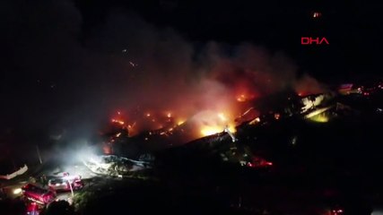 Silivri'de fabrika yangını