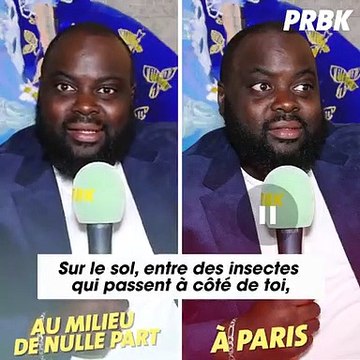 Issa Doumbia lors d'une interview vidéo pour PRBK sur l'émission Perdus au milieu de nulle part de W9. Issa Doumbia métamorphosé, il dévoile sa transformation et sa perte de poids sur Instagram.
