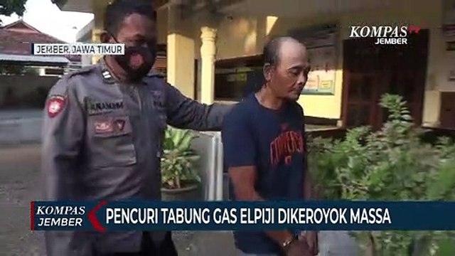 Pencuri Tabung Gas Elpiji Babak Belur Dikeroyok Warga