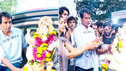 सोनू सूद के गणपति बाप्पा के विसर्जन में शामिल हुए उनके कई फैंस