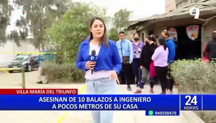 VMT: asesinan de 10 disparos a ingeniero civil cuando salía de su casa