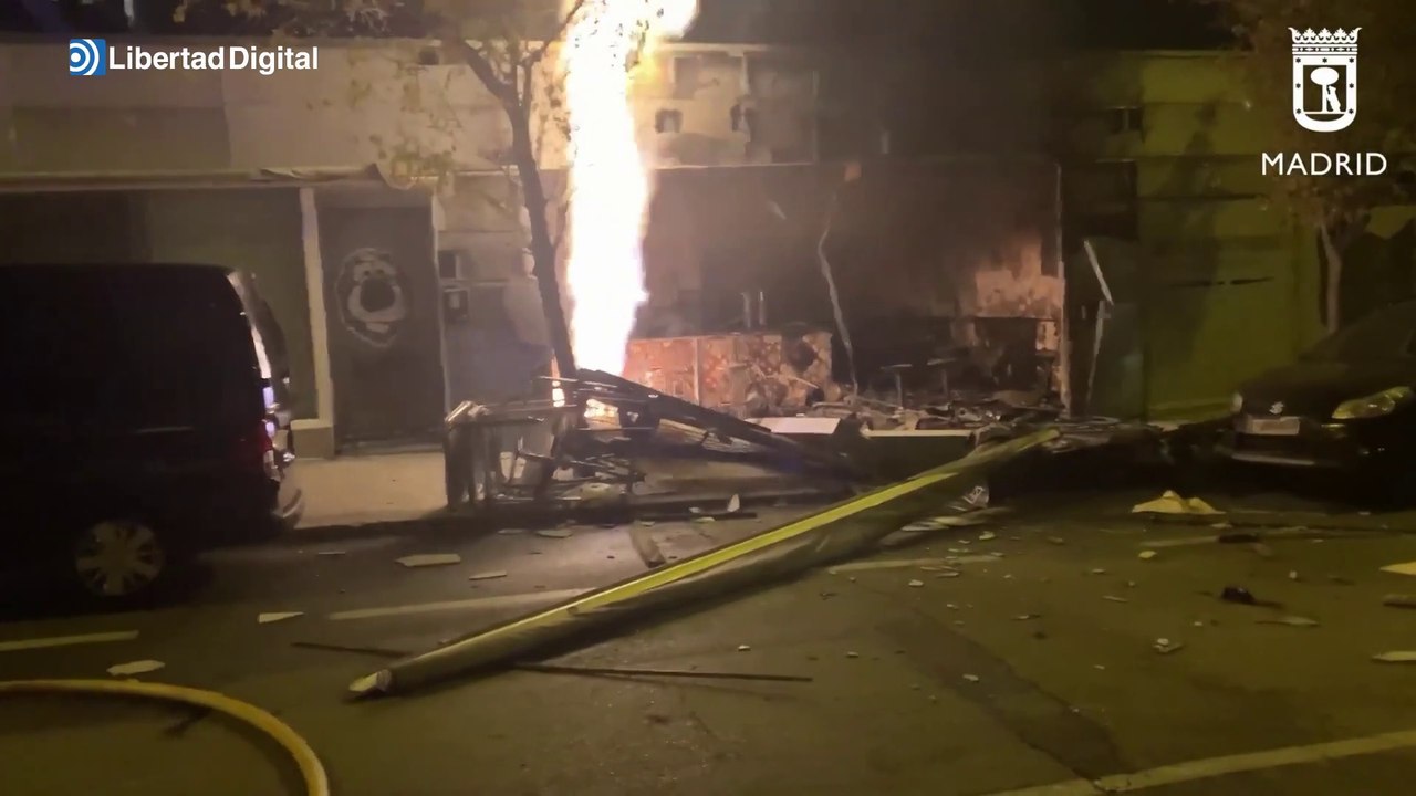 Una explosión por una fuga de gas en un bar en Madrid causa dos heridos ...