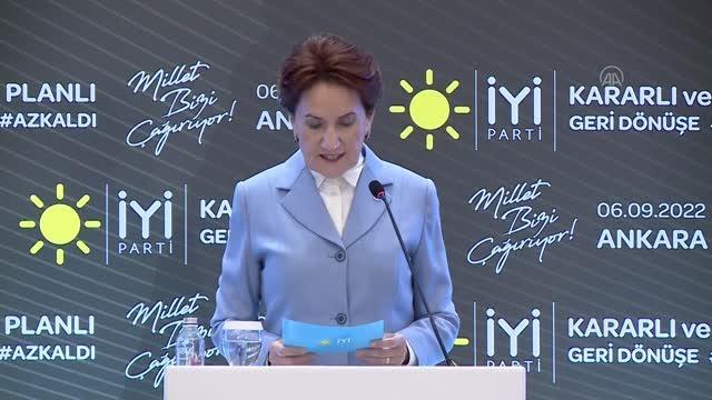 Meral Akşener, Göç Doktrini ve Stratejik Eylem Planı tanıtım toplantısında konuştu Açıklaması