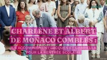 PHOTOS. Charlène et Albert de Monaco comblés : ils accompagnent Jacques et Gabriella pour la rentrée scolaire