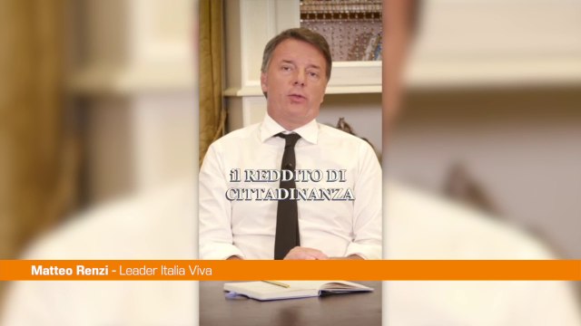 Renzi Creare lavoro è l'alternativa al Reddito di Cittadinanza