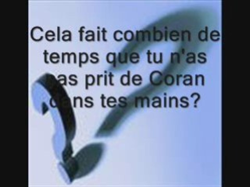 a tout les musulmans " rappel "