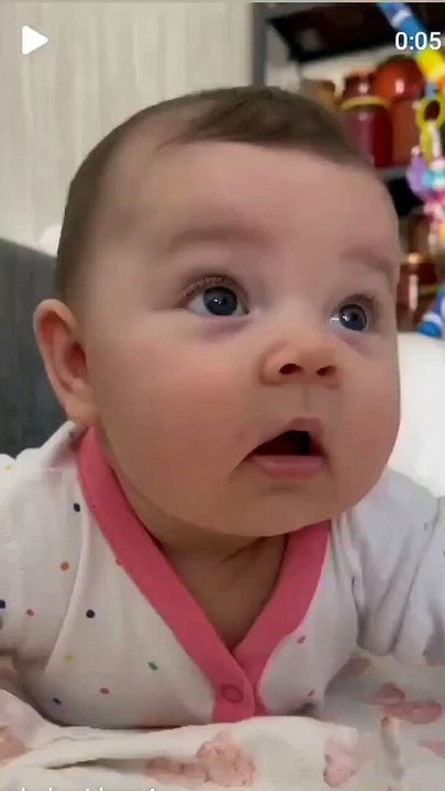 Funny moment baby ❤️