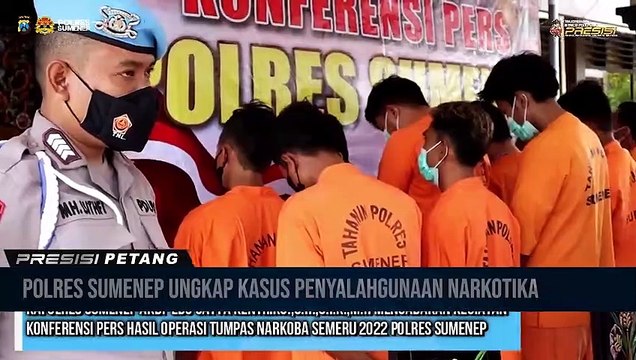 Polres Sumenep Ungkap Kasus Penyalahgunaan Narkotika Hasil Operasi Tumpas Narkoba 2022