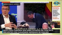 Patxi López confirma que había votantes del PSOE en el encuentro con ciudadanos ‘anónimos’ de Sánchez