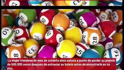 ¡Una mujer pierde el boleto ganador de Euromillones durante una semana!