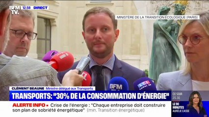 Clément Beaune: "La sobriété énergétique, ce n'est pas moins de trains"
