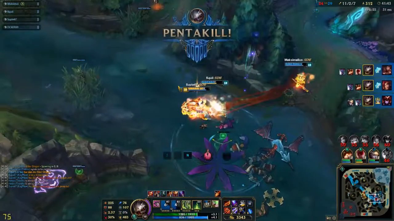 LoL : Pentakill de l'ancien Kog'Maw