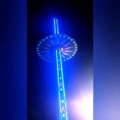 Lunapark’ta facia! 12 kişi yere böyle çakıldı