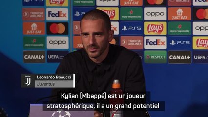 Juventus : Bonucci : "Mbappé est un joueur stratosphérique"