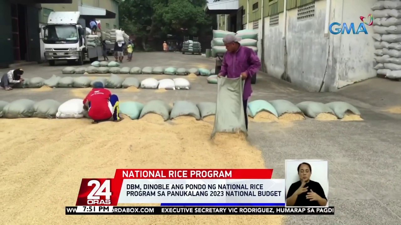 DBM, dinoble ang pondo ng National Rice Program sa panukalang 2023 National Budget | 24 Oras