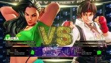Street Fighter V - Laura Vs. Sakura (LEVEL 8)