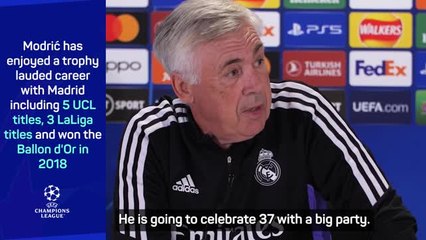 Ancelotti hoping for Modric party invitiation