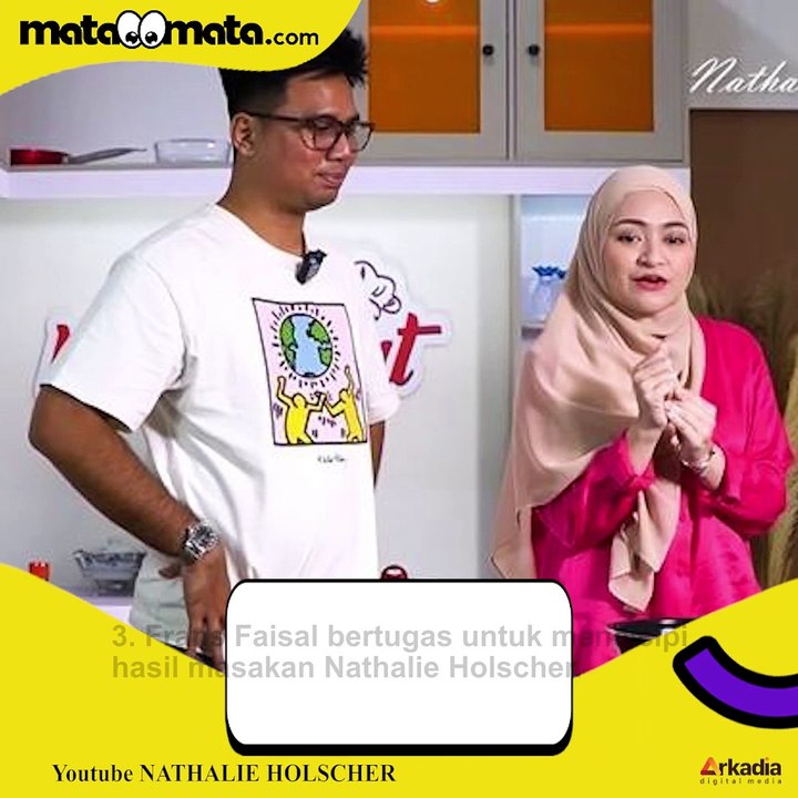 10 Momen Akrab Nathalie Holscher dan Frans Faisal Masak Bareng