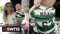Celtic-mad boy who defied medics' to start primary school gets to watch his team win 4-0 in Glasgow derby