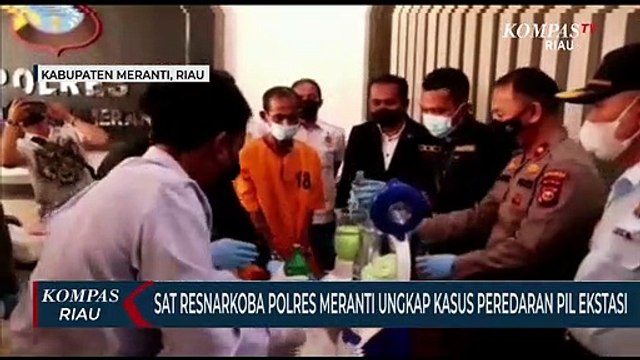 Satresnarkoba Polres Meranti Ungkap Kasus Peredaran Pil Ekstasi