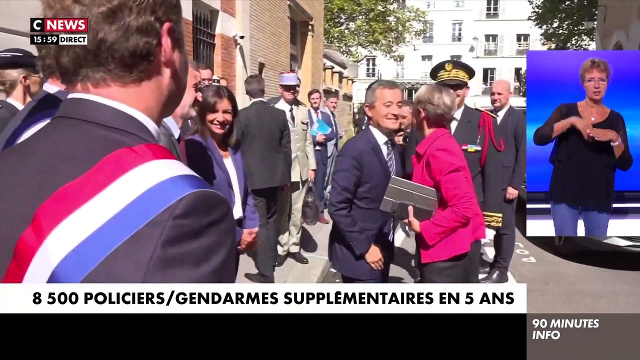 Elisabeth Borne annonce une augmentation de "8.500 postes de policiers et gendarmes" en cinq ans en France dont "3.000 dès 2023", dans le cadre de la loi de programmation sur la sécurité