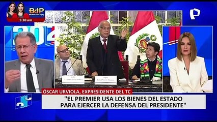 Óscar Urviola: "El premier usa los medios y bienes del Estado para ejercer la defensa del presidente"