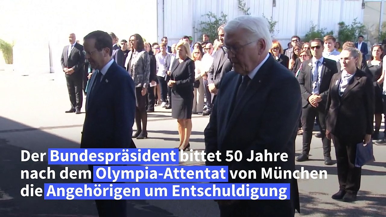 Steinmeier bittet 50 Jahre nach Olympia-Attentat von München um Vergebung