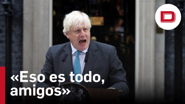 Boris Johnson se despide del número 10 de Downing Street: «Eso es todo, amigos»