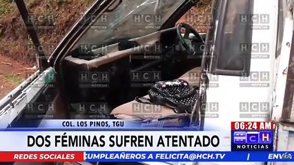 ¡Desde motocicletas! Féminas sufren atentado al oriente de la capital hondureña