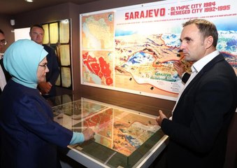 Emine Erdoğan, Bosna Savaşı'nın sembollerinden Umut Tüneli'ni ziyaret etti