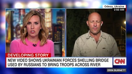 Video shows Ukraine attack on key bridge used by Russia