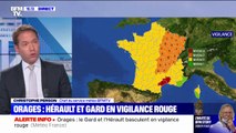 Orages: le Gard et l’Hérault basculent en vigilance rouge