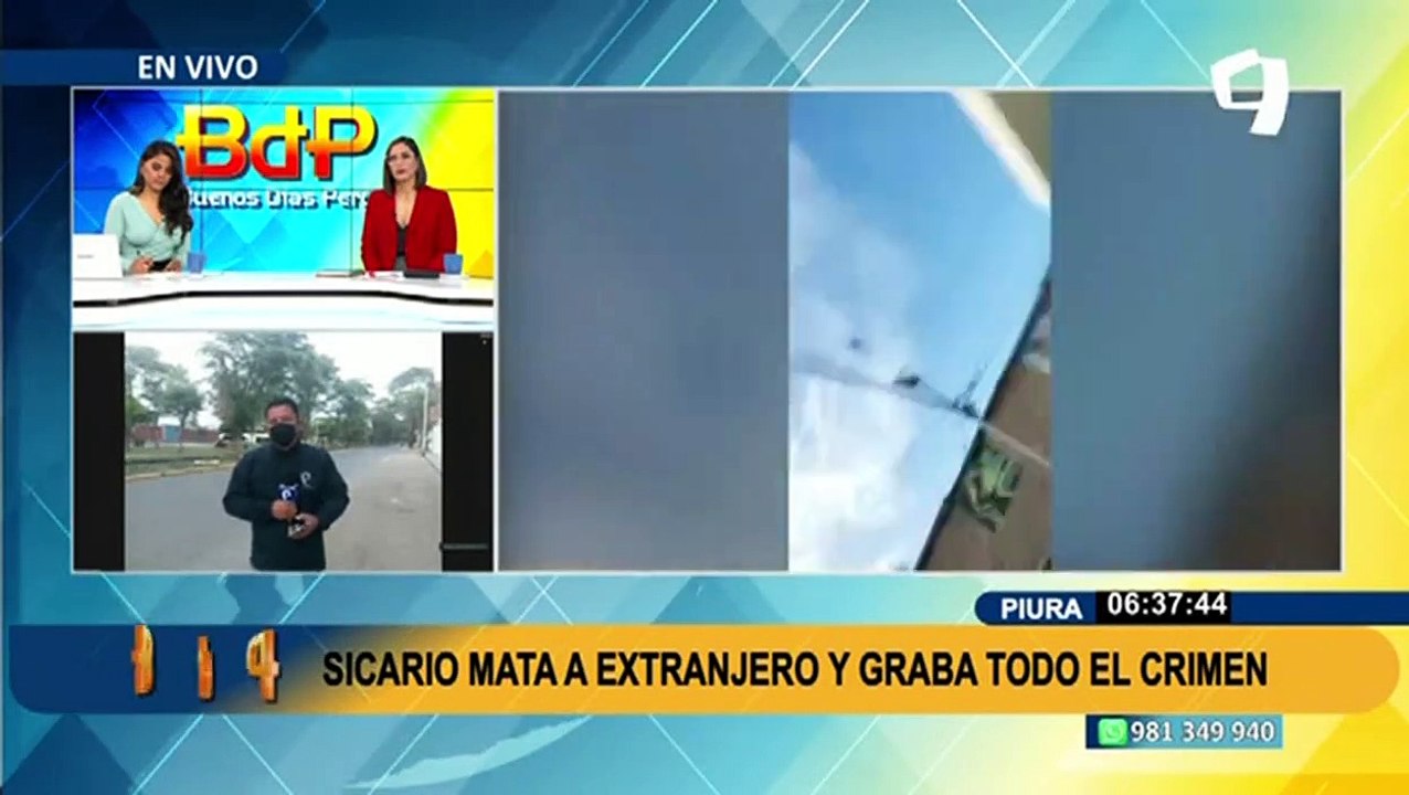 Por presunto cobro de cupos: sicario asesina a extranjero y graba todo el crimen en Piura